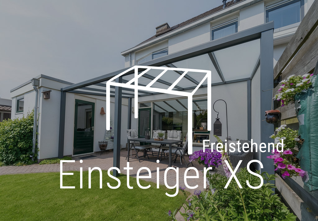 Terrassendach - Terrassenüberdachung Einsteiger XS Freistehend