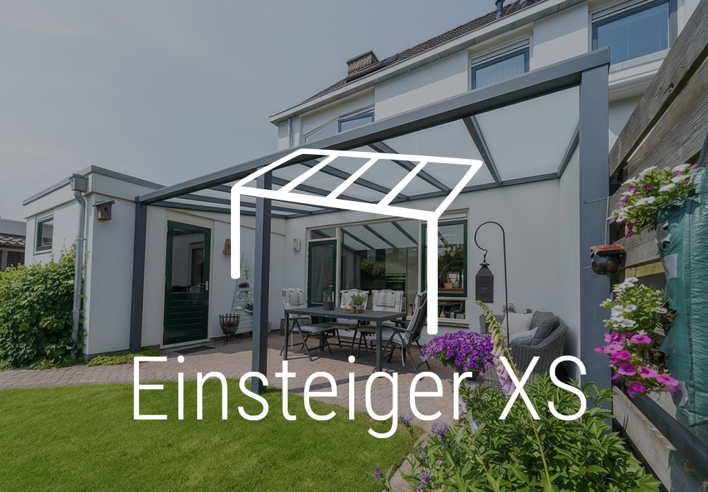 Terrassenüberdachung Einsteiger XS Wandanschluss