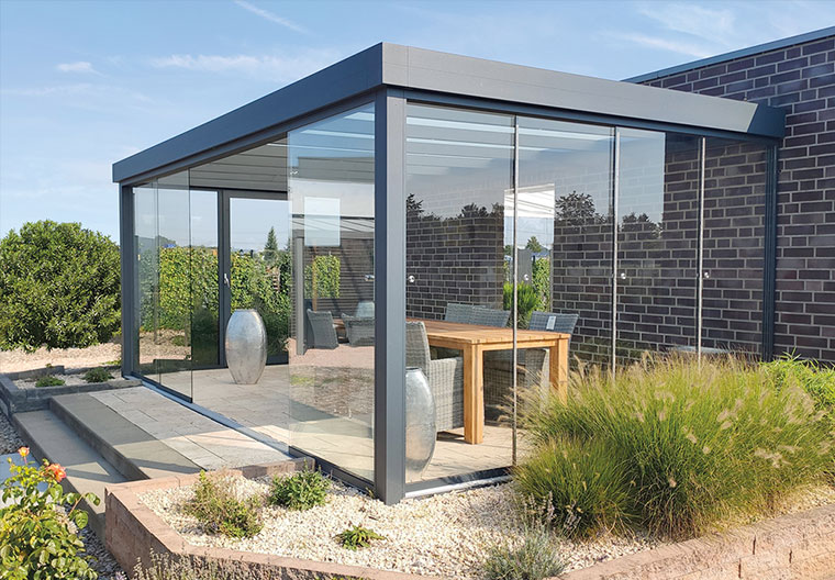 Flachdach XL Wandanschluss – Detailansicht