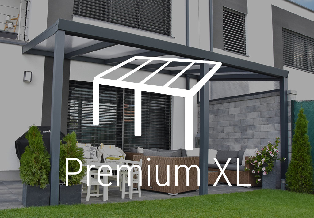 Terrassenüberdachung Premium XL Wandanschluss