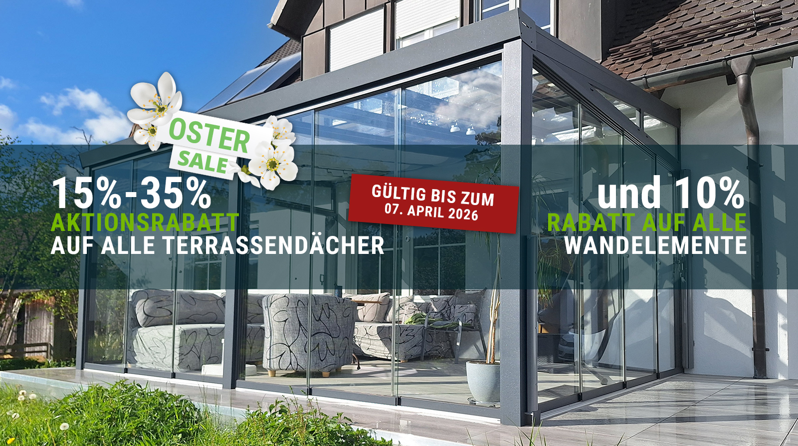 Gartenzimmer Terrassenüberdachung