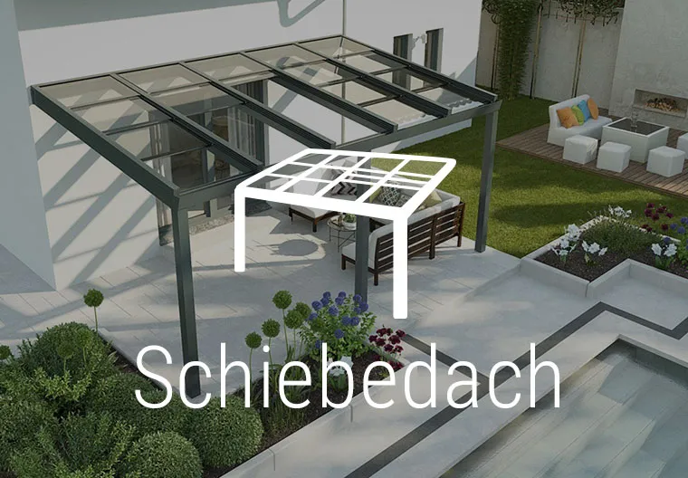 Terrassenüberdachungen mit Schiebedach