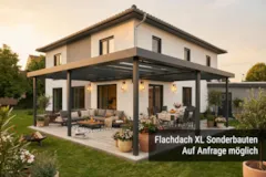 Terrassendach Flachdach XL Nische