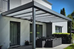 Terrassendach Flachdach XL Wandanschluss