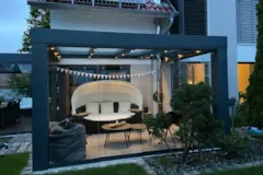 Terrassendach CUBE Flachdach XXL Wandanschluss