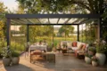 Terrassendach Freistehend Flachdach XL-thumbnail