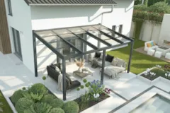 Terrassendach Freistehend Schiebedach XL