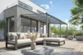 Terrassendach Aktionsmodell Kpmpakt XXS - Beispiel auf 3 Pfosten-thumbnail