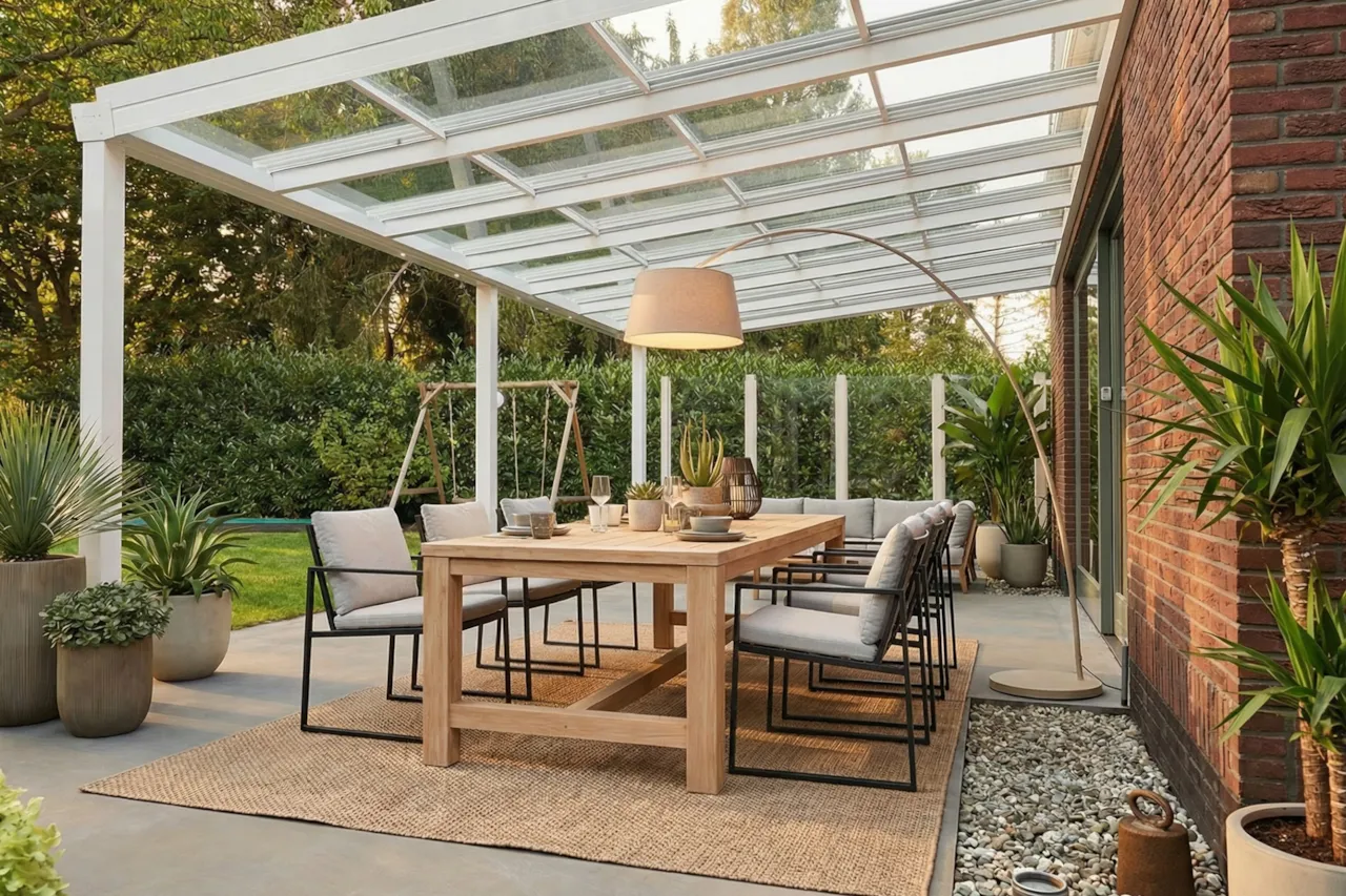 Terrassendach Schiebedach XL - flexibel erweiterbar