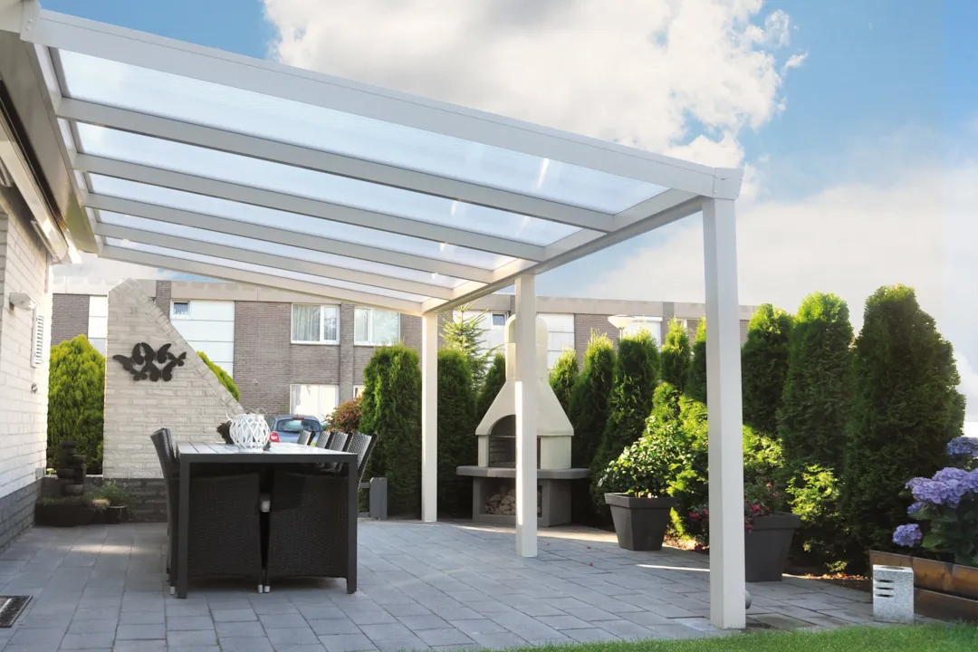 Terrassendach Premium XL - Beispiel auf 3 Pfosten