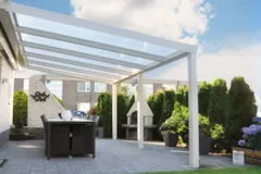 Terrassendach Premium XL - Beispiel auf 3 Pfosten