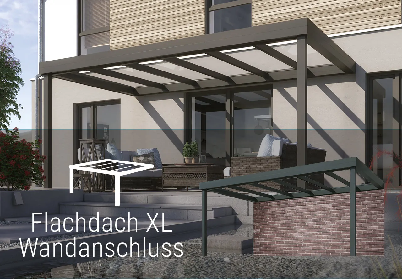Flachdach, Wandanschluss oder freistehend - wir haben, was Sie suchen