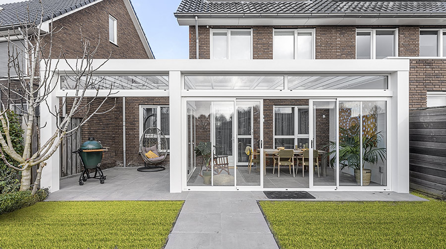 Flachdach XXL Terrassenüberdachung – Ansicht 5