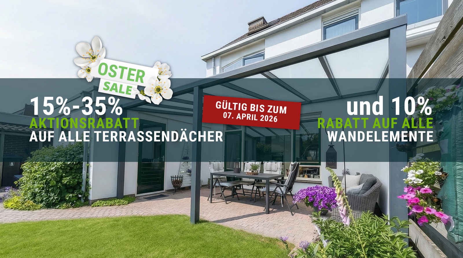 Einsteiger XS Terrassenüberdachung